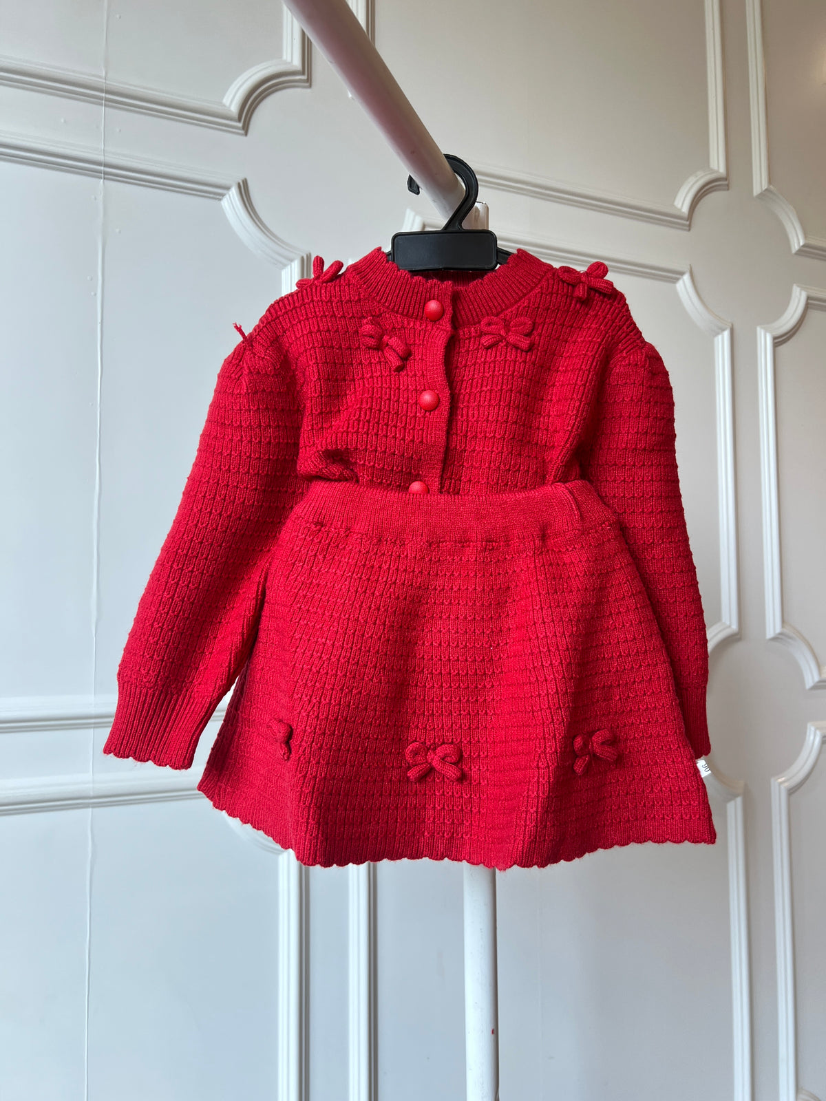 Ruby Bow Knit Set NAS1841