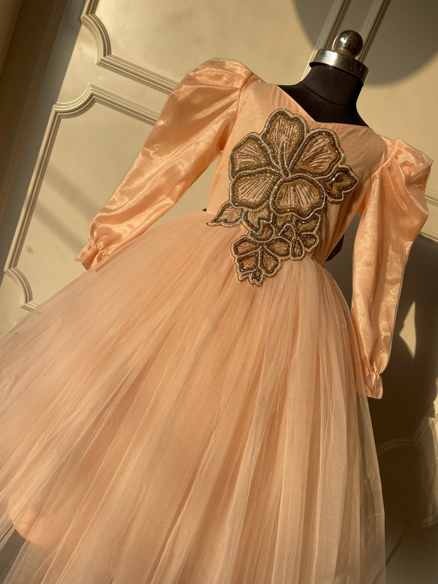 Muted glow gown