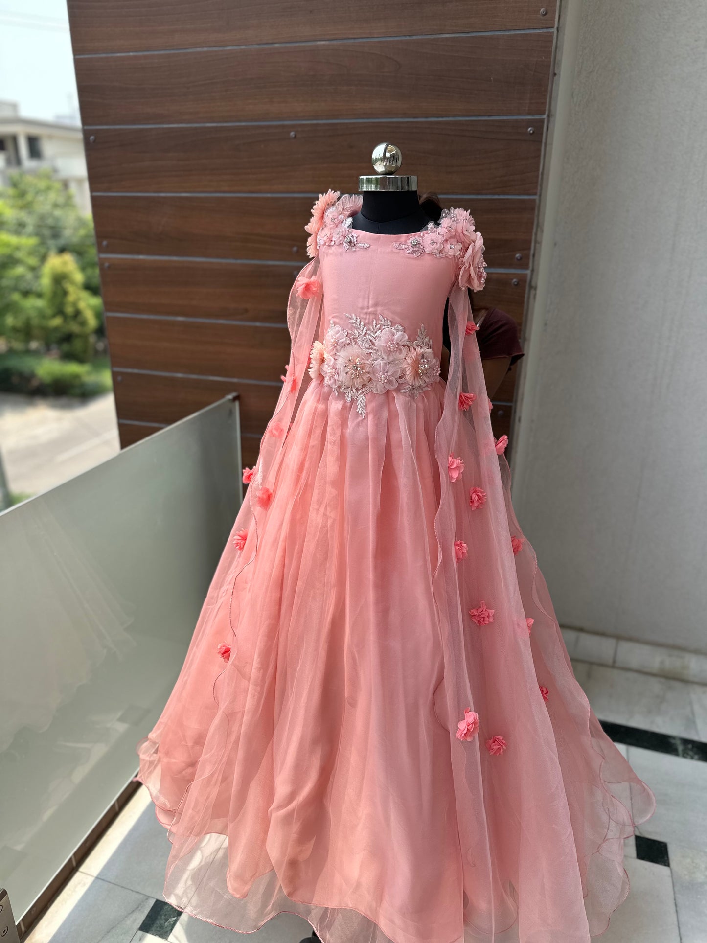 Peach blossom dress