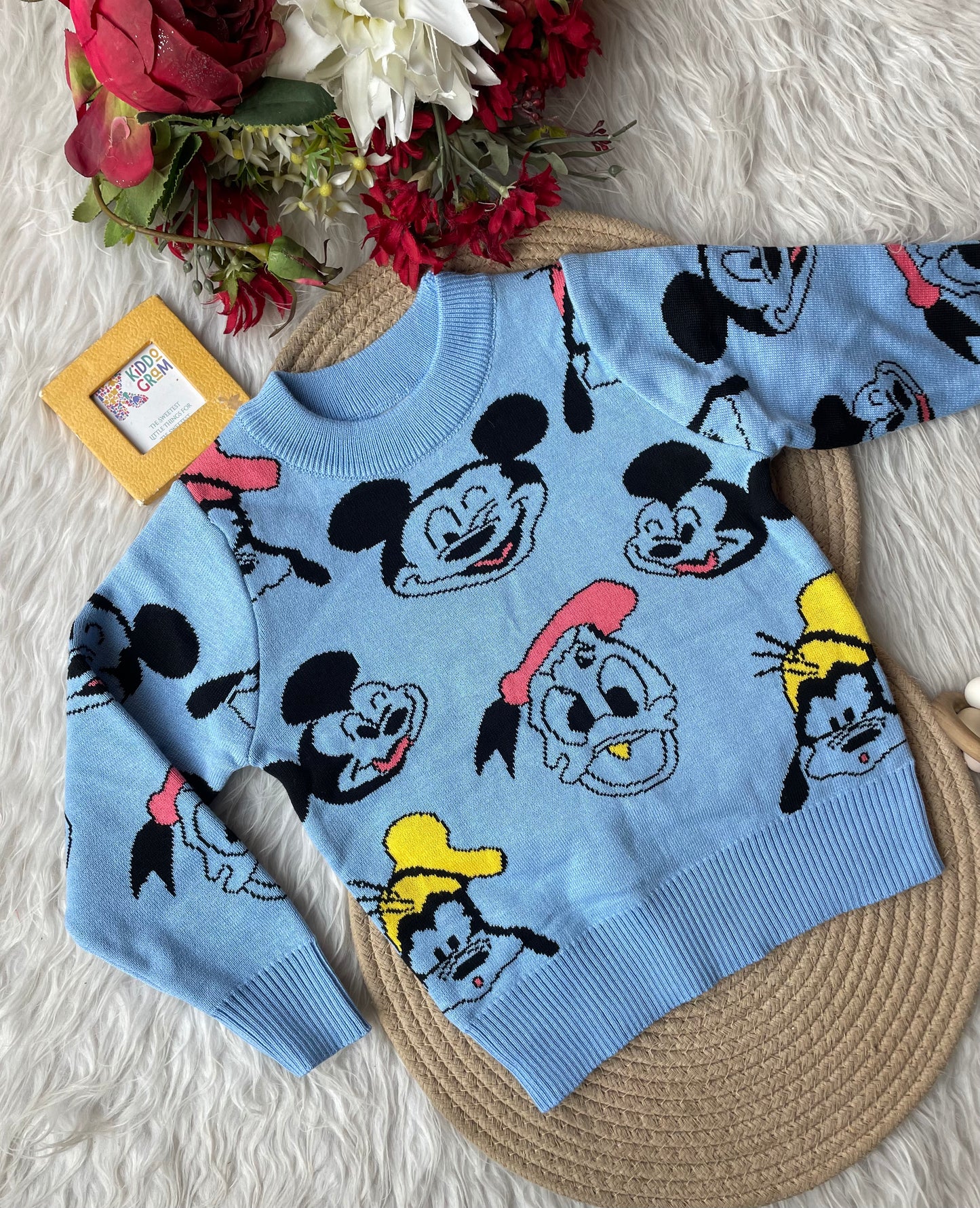 Blue micky sweater