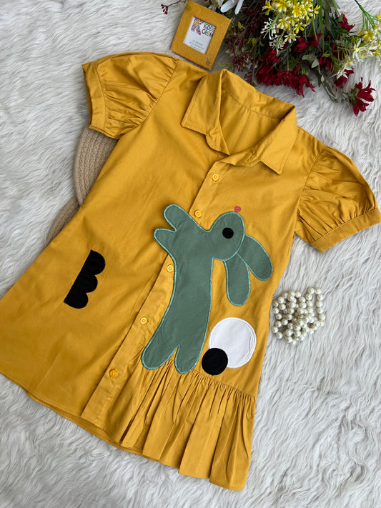 Yellow rabbit dress