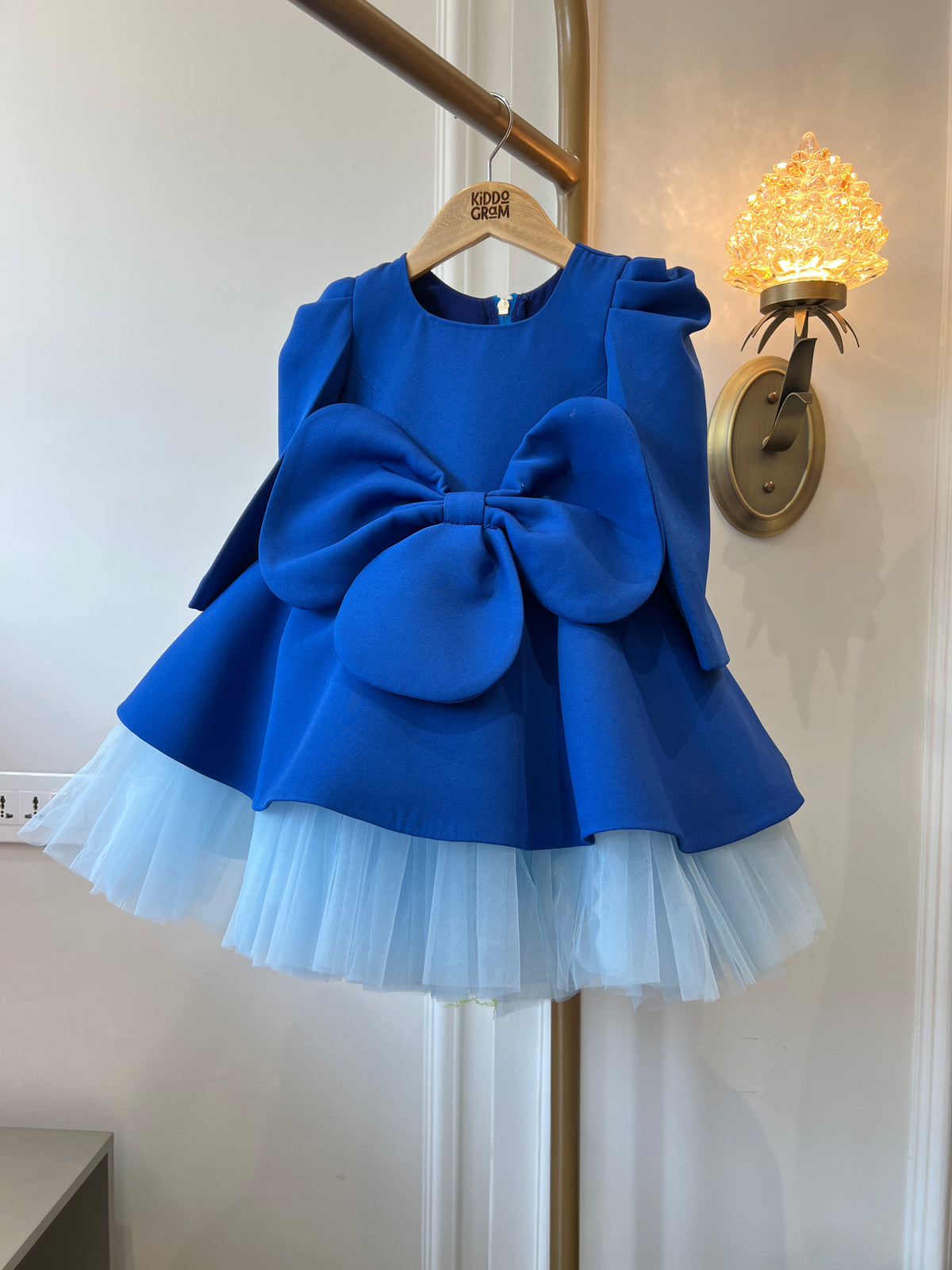 The Royal blue dress