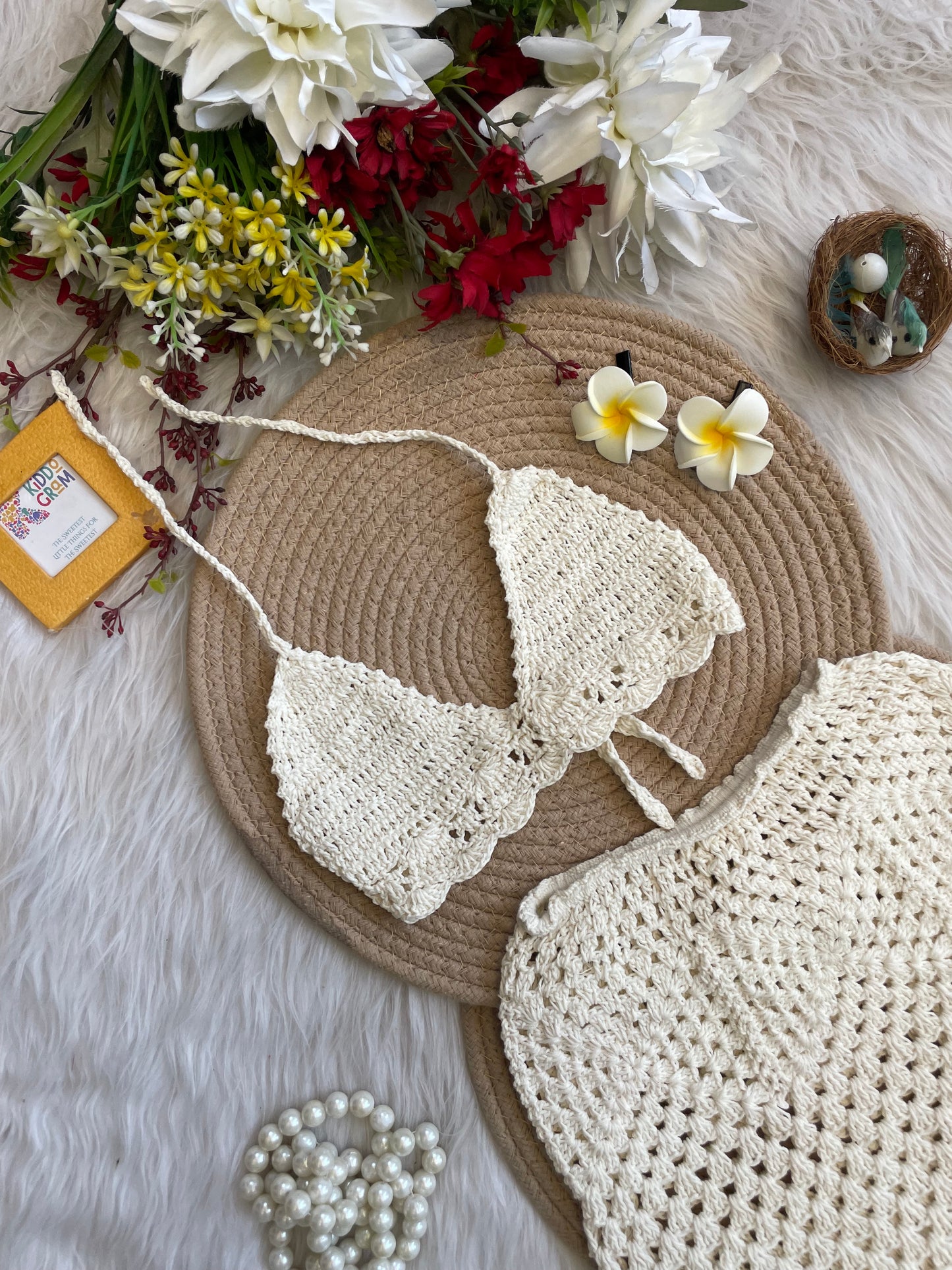 Ivory splash bikini