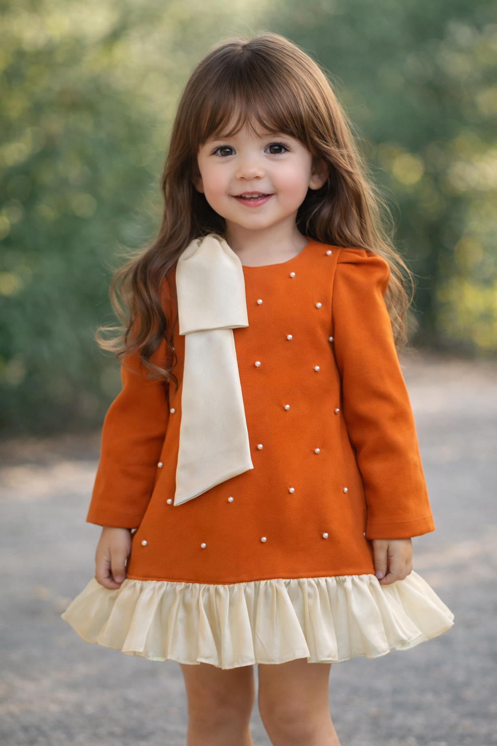 Rusty Elegance Dress🧡 NAS1422