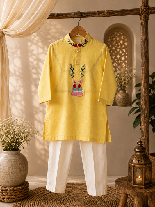 Lemon Bloom Kurta set🐰 NAS1673