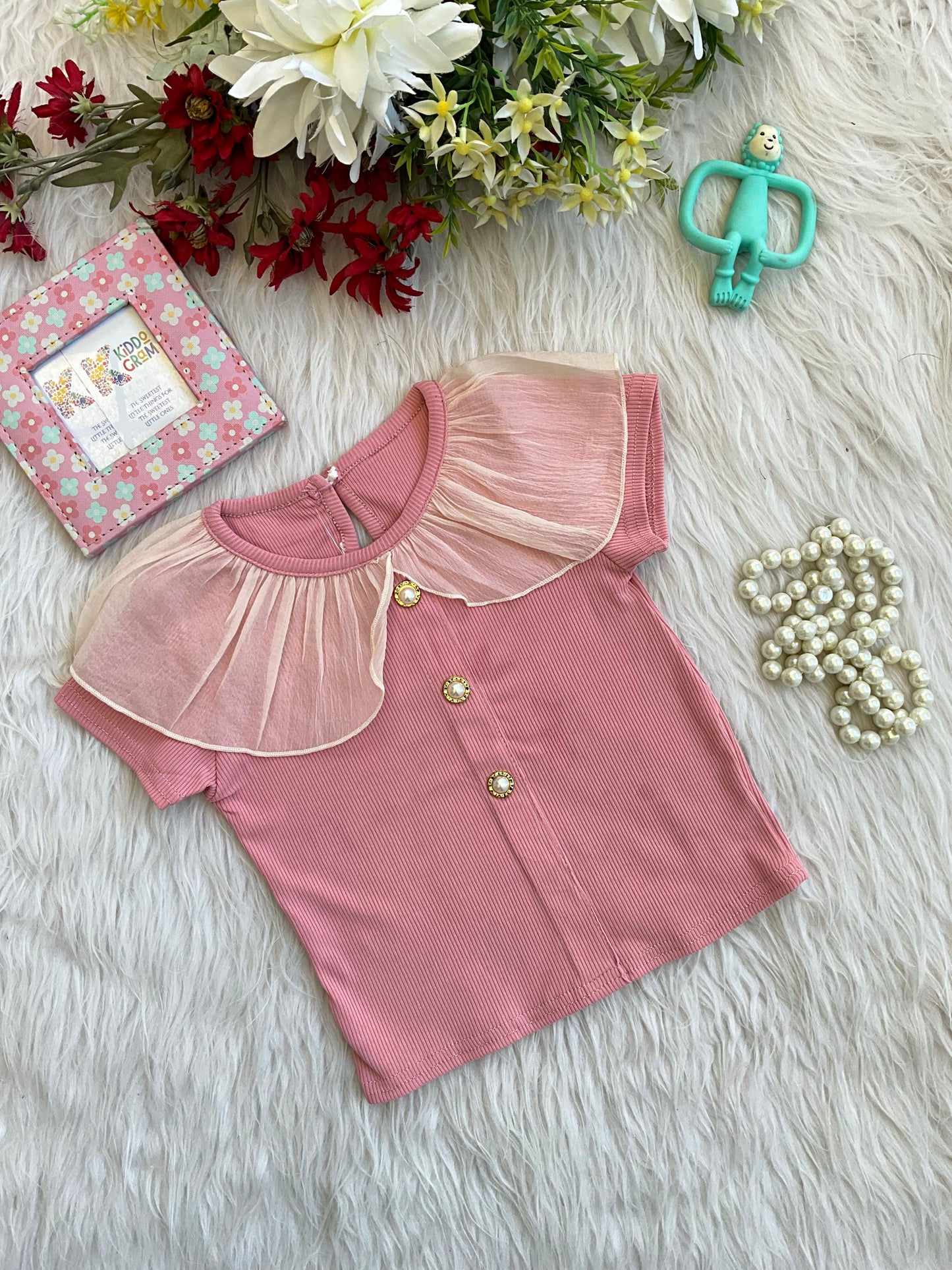 Pink Rib Top