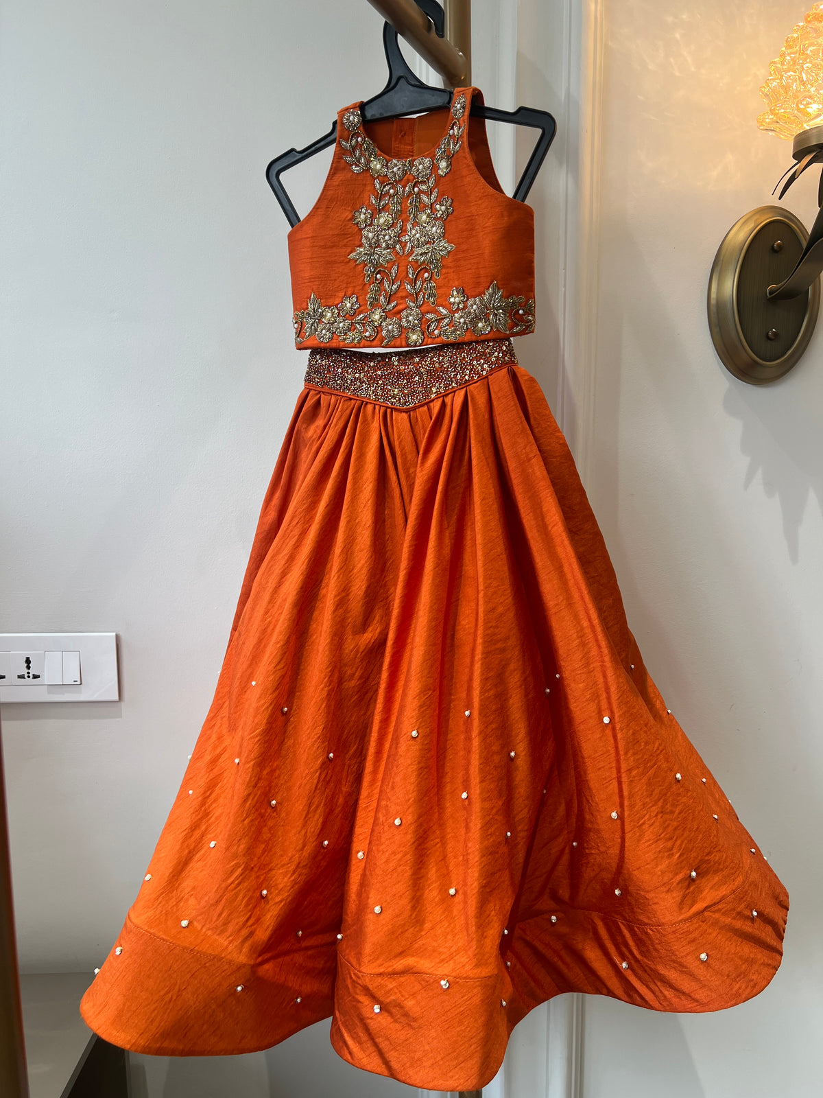 The Rust Heirloom lehenga