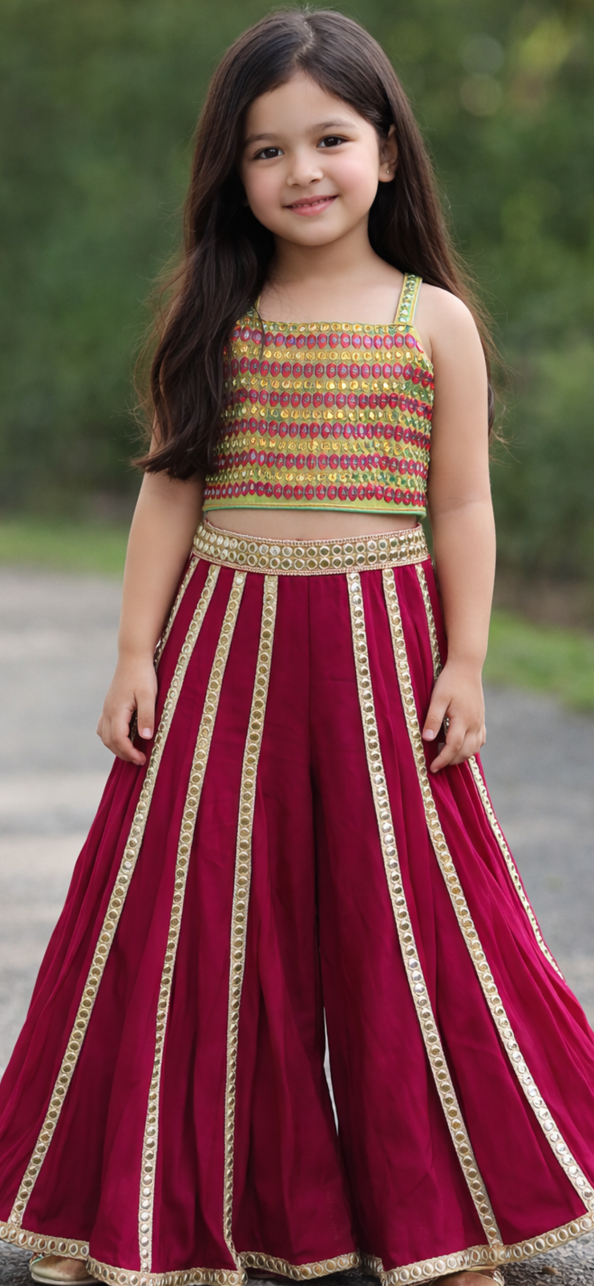 Nazrana palazzo set NAS1031