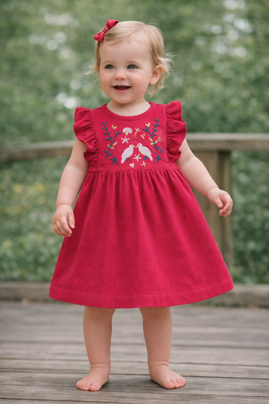 Pink Flower Dress NAS489