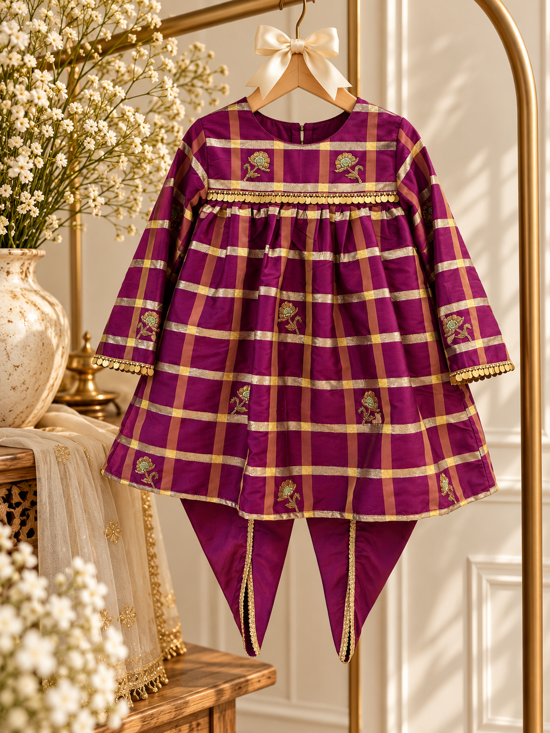 The Royal Check chogga set