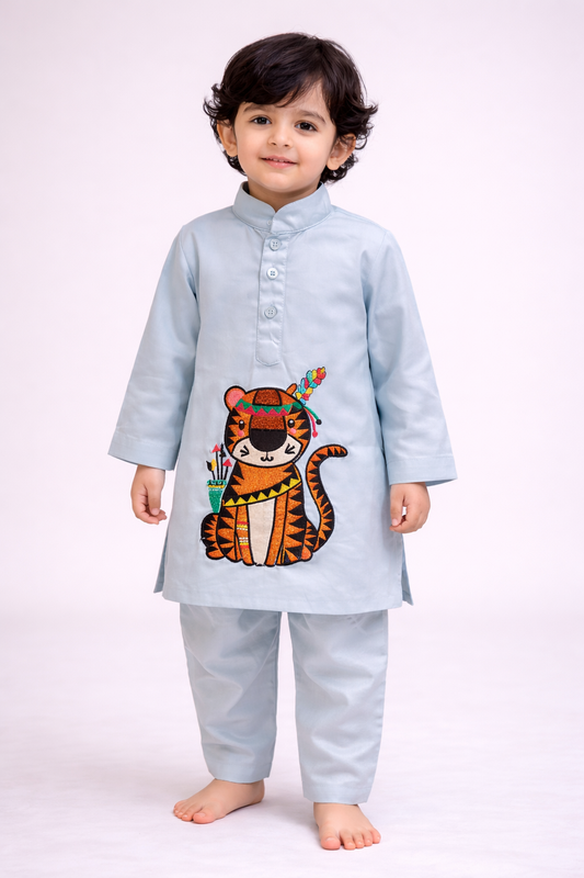 Cloud Blue Kurta Pajama NAS1368