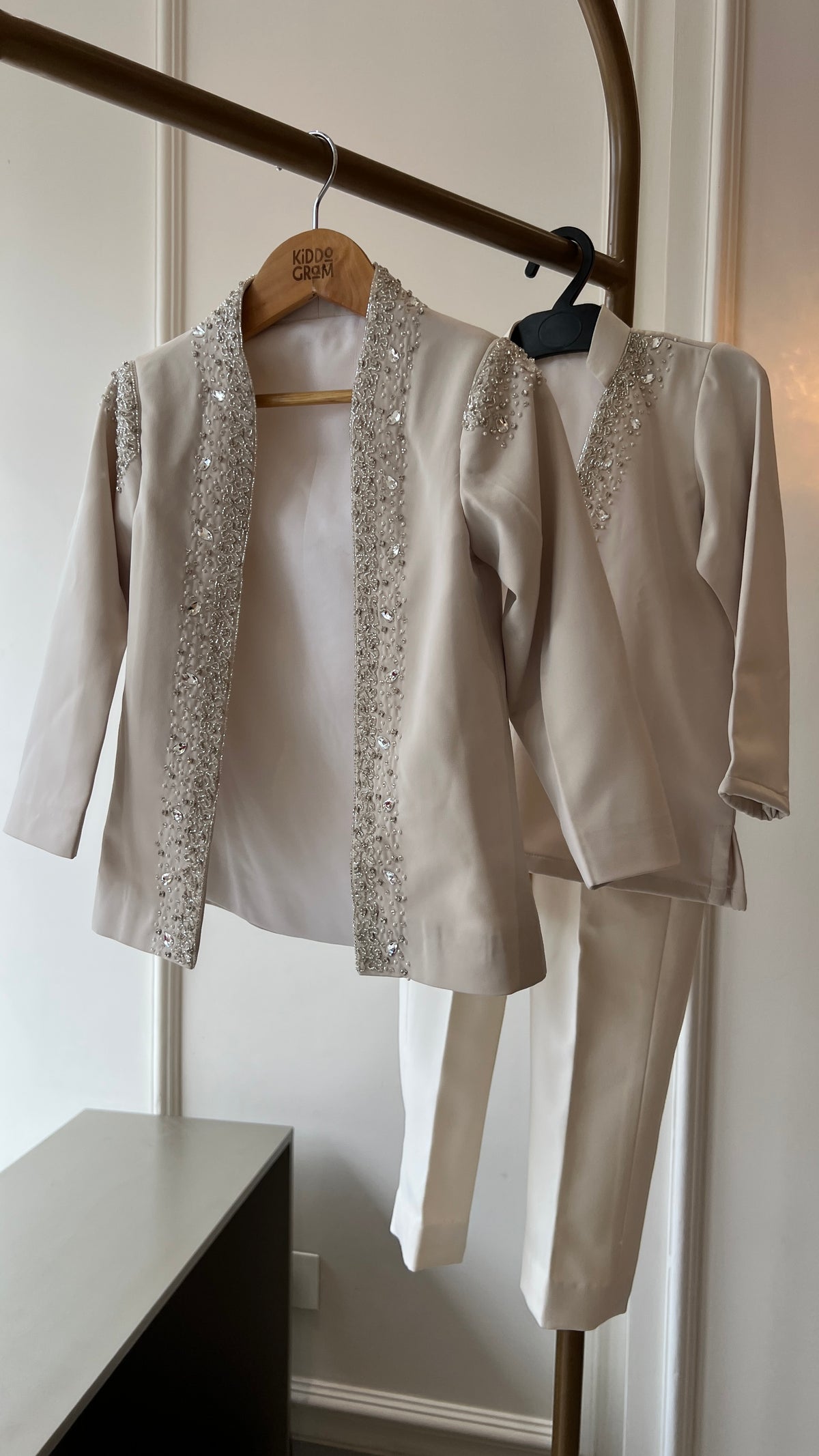 Ivory Pearl Élégance blazer set NAS1807