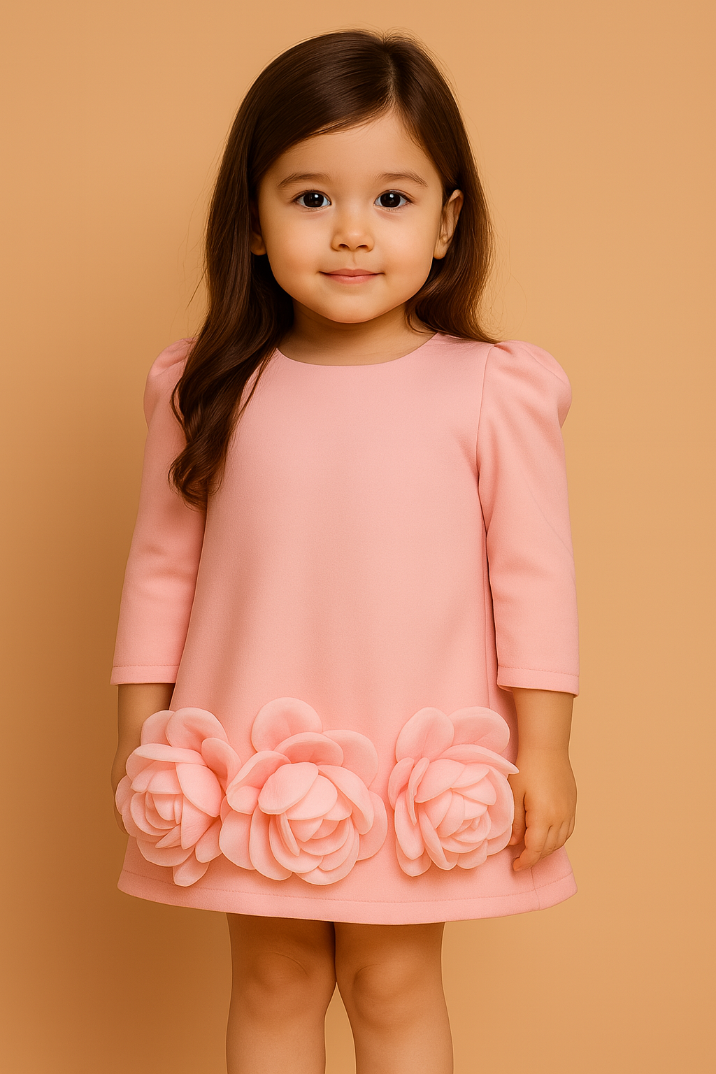 Pink Petal Puff Dress