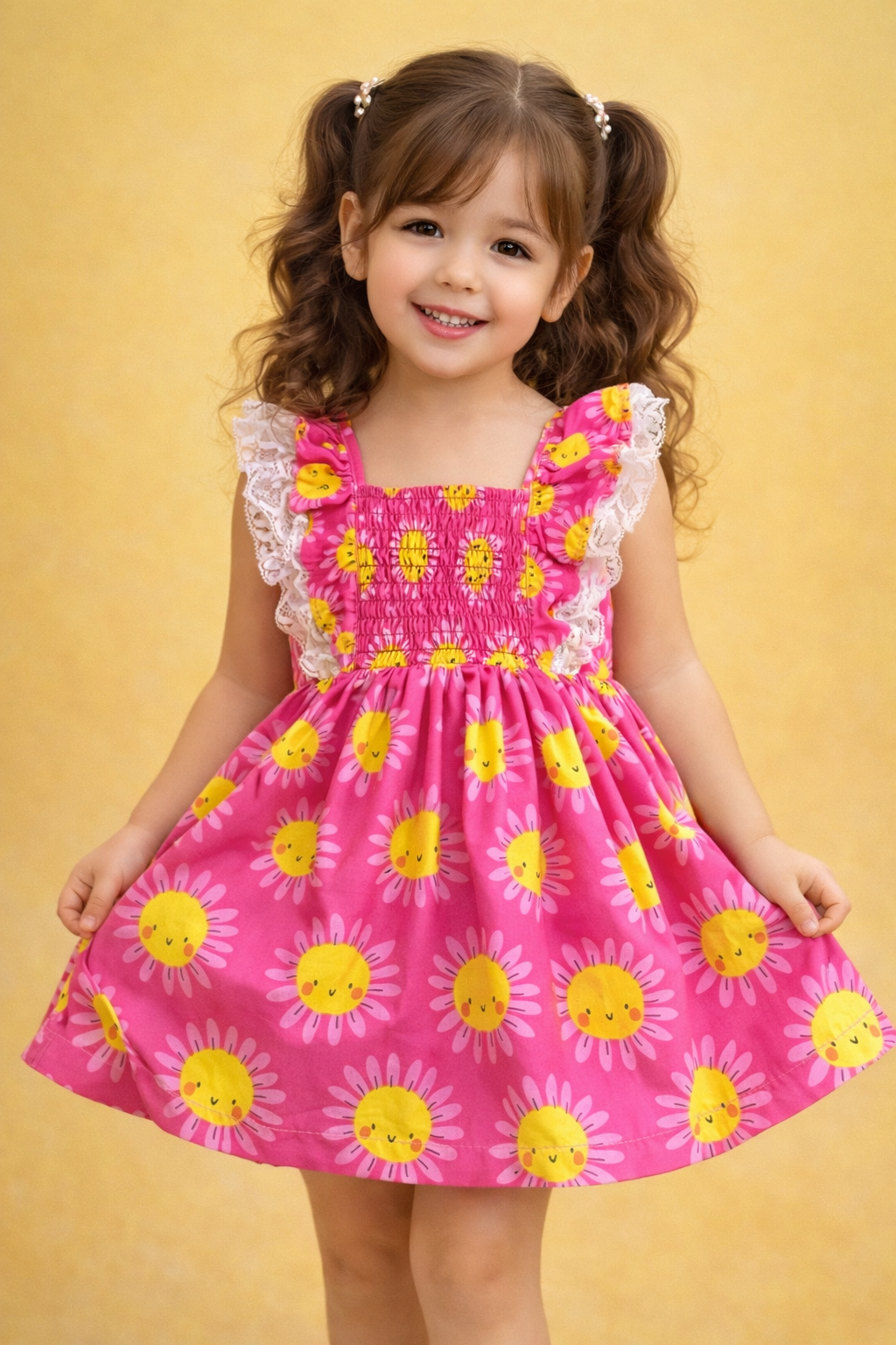 Pink print Dress NAS484