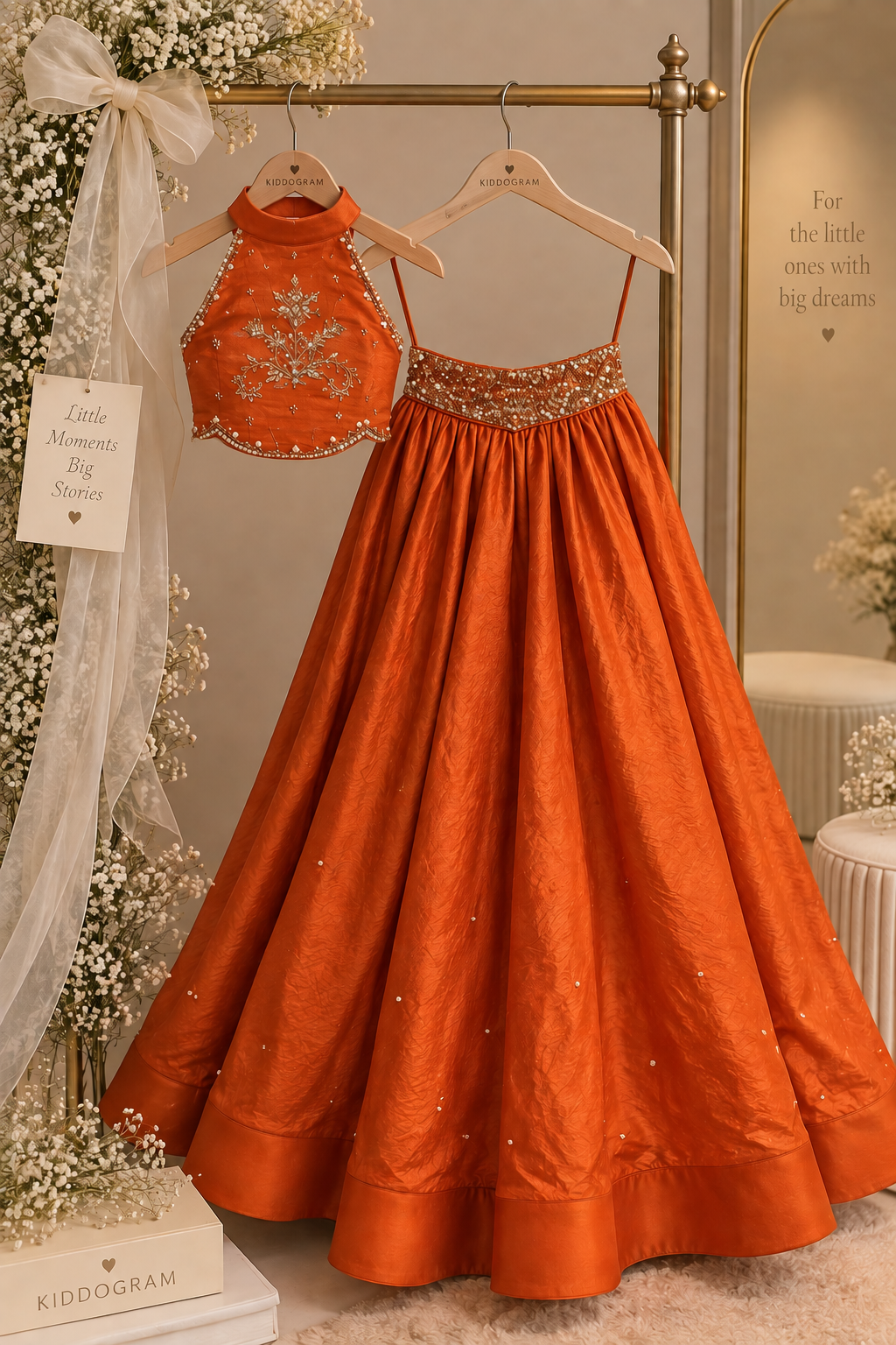 The Tangerine lehenga NAS1742