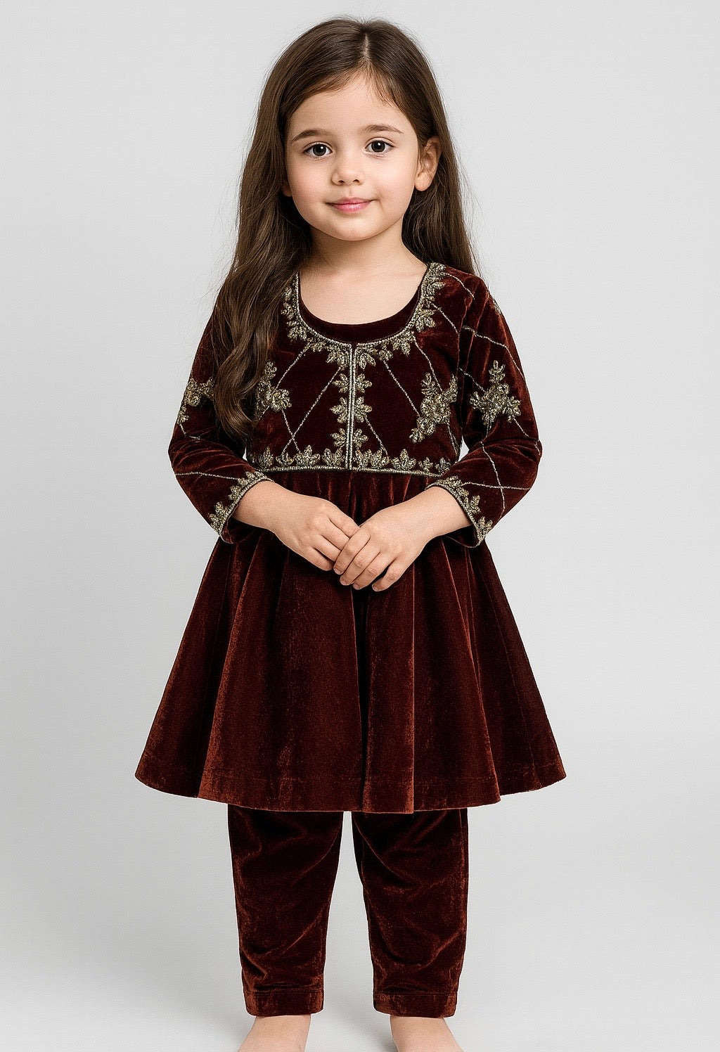 Embellished Royal Velvet Suit NAS1320