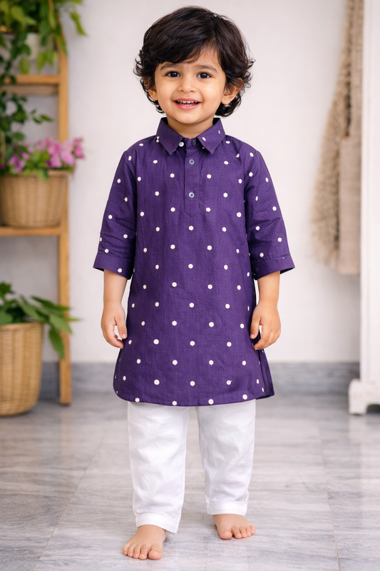 Purple Charm Kurta NAS1356