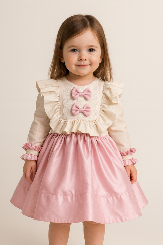Blush Bow Bouquet Dress NAS1284