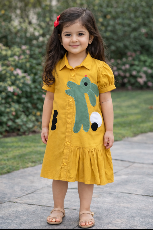 Yellow rabbit dress NAS492