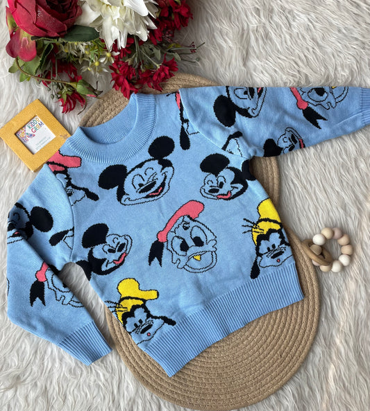 Blue micky sweater