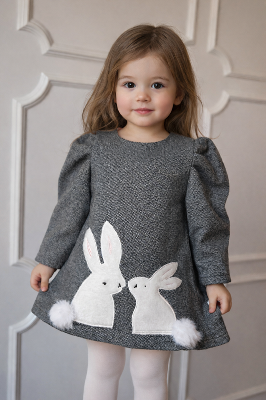 Bunny Bliss Dress 🩶 NAS1374