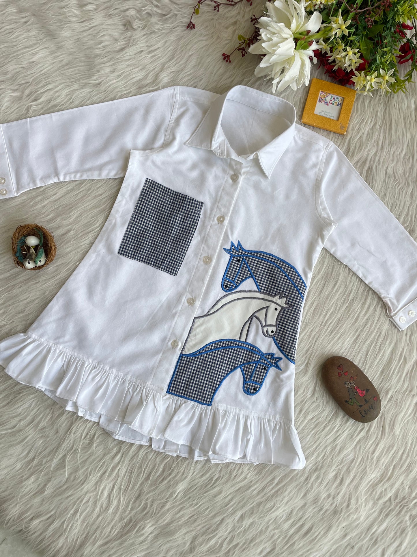 White Grace Shirt Dress