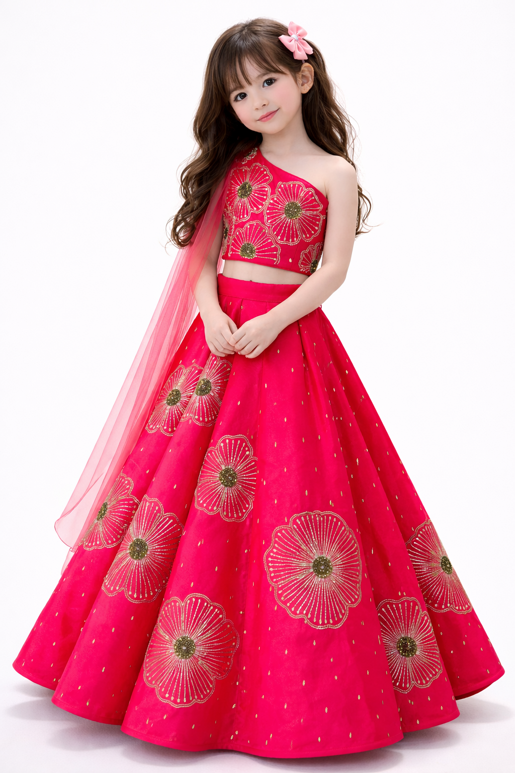 PINK SITARA LEHANGA NAS1090