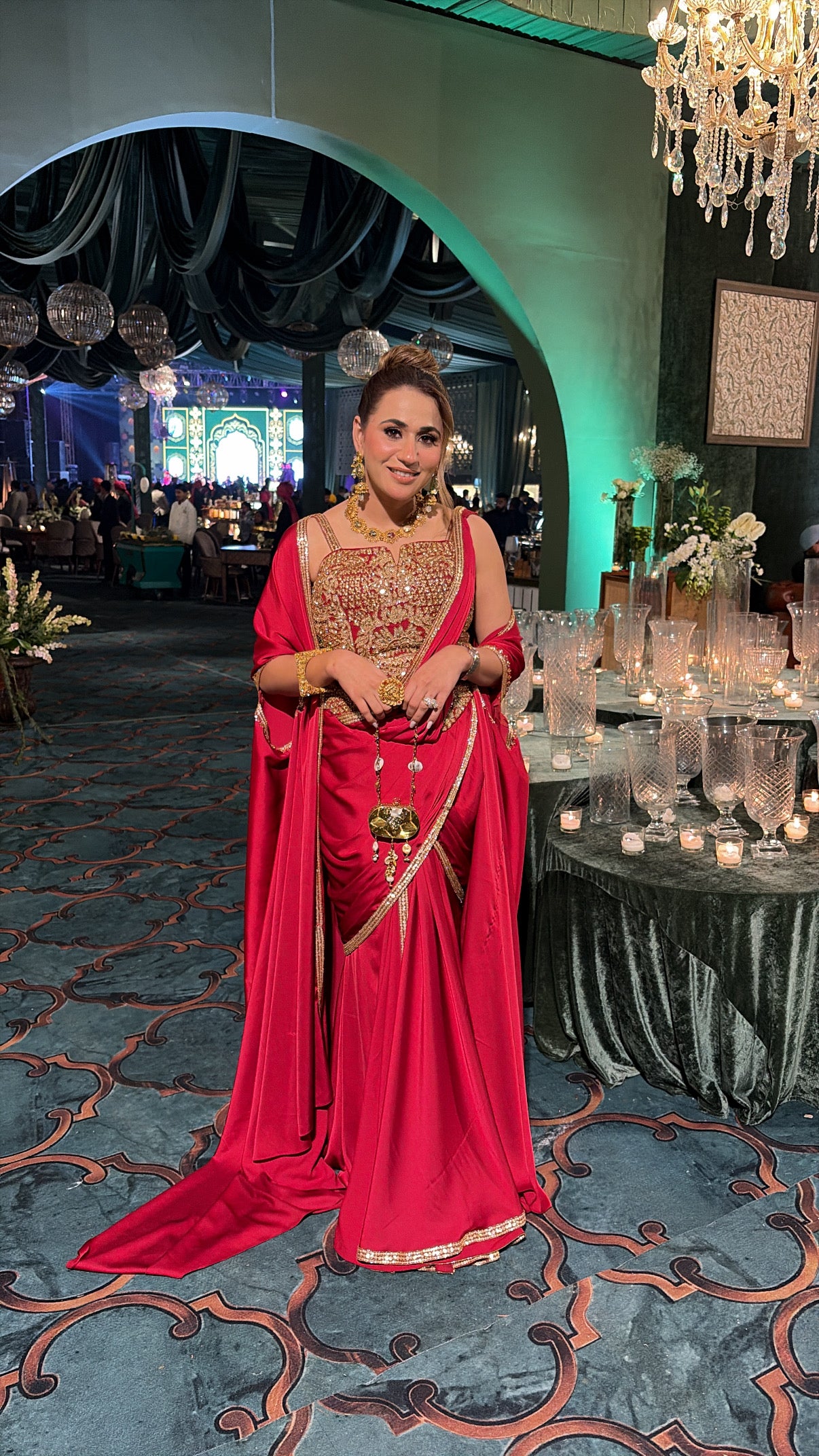 Scarlet Luxe Drape Saree NAS1304