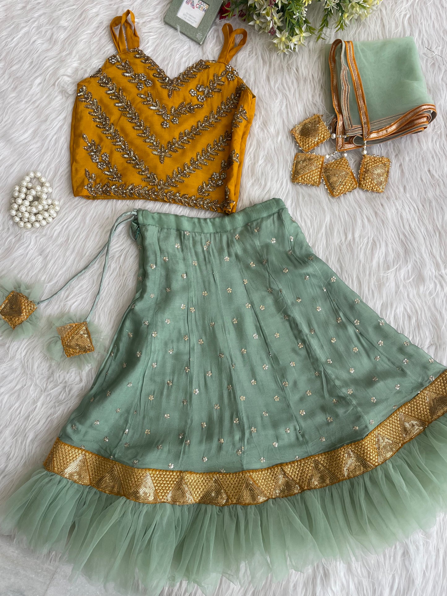 Emerald Elegance Lehnga