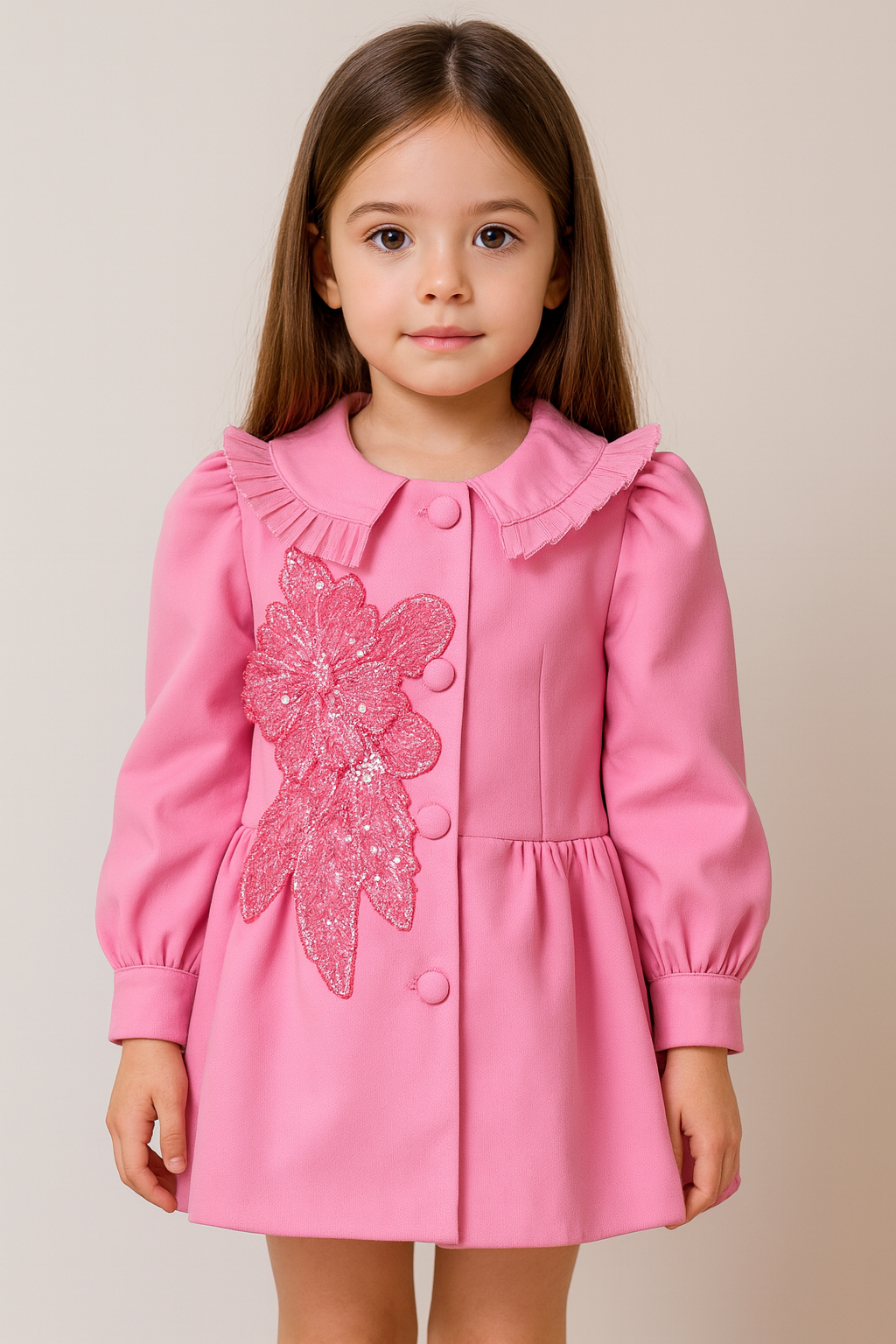 Fuchsia Flora Couture Coat NAS1066