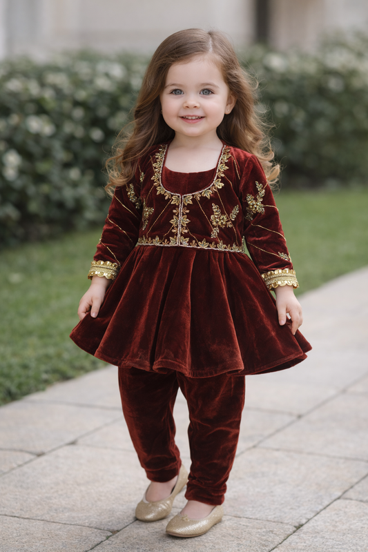 Embellished Royal Velvet Suit NAS1320