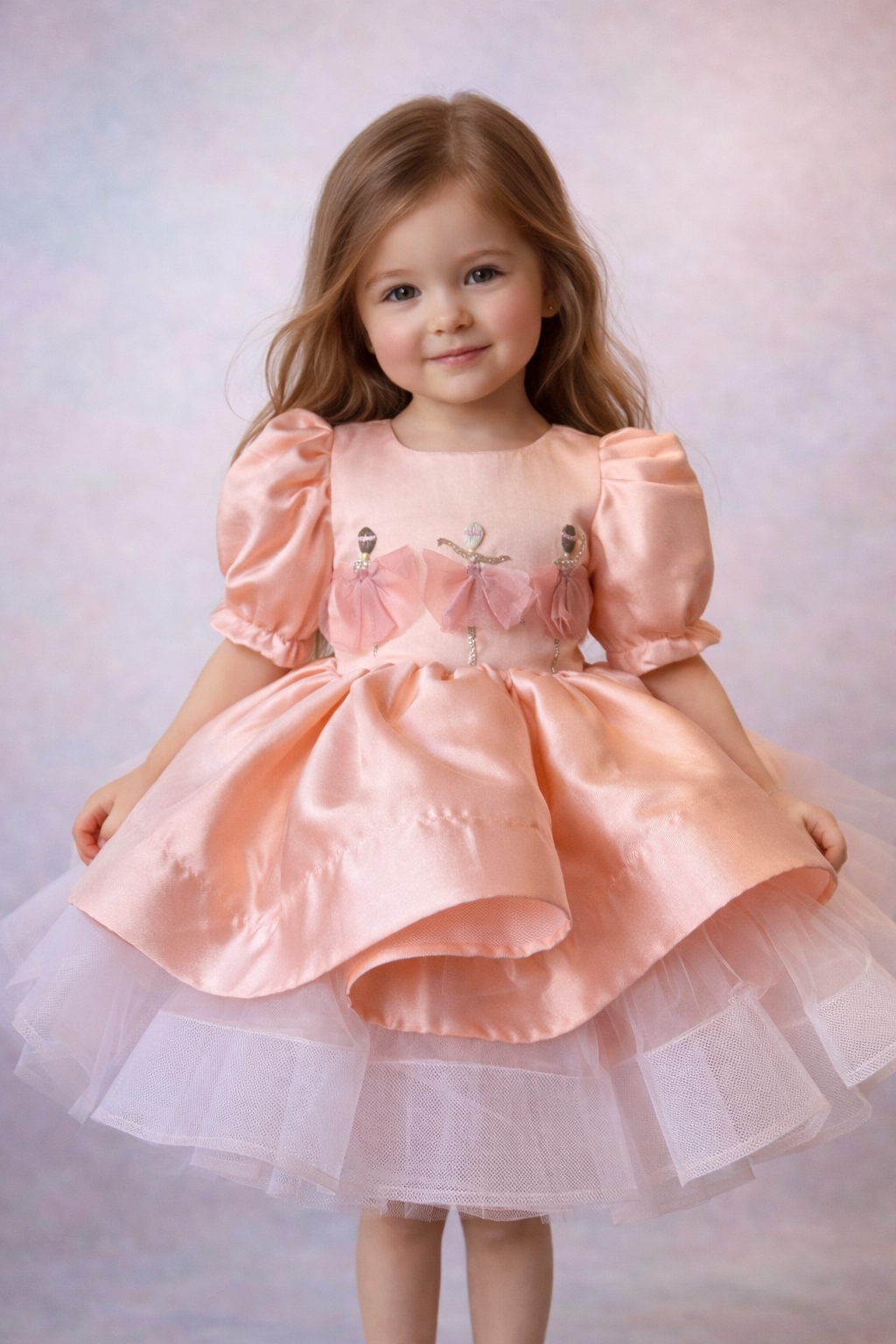 Peach Ballerina dress NAS1526