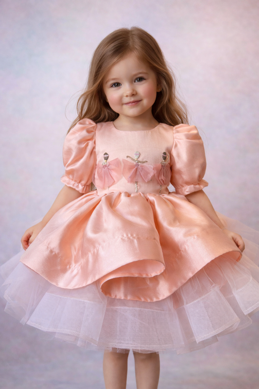 Peach Ballerina dress NAS1526