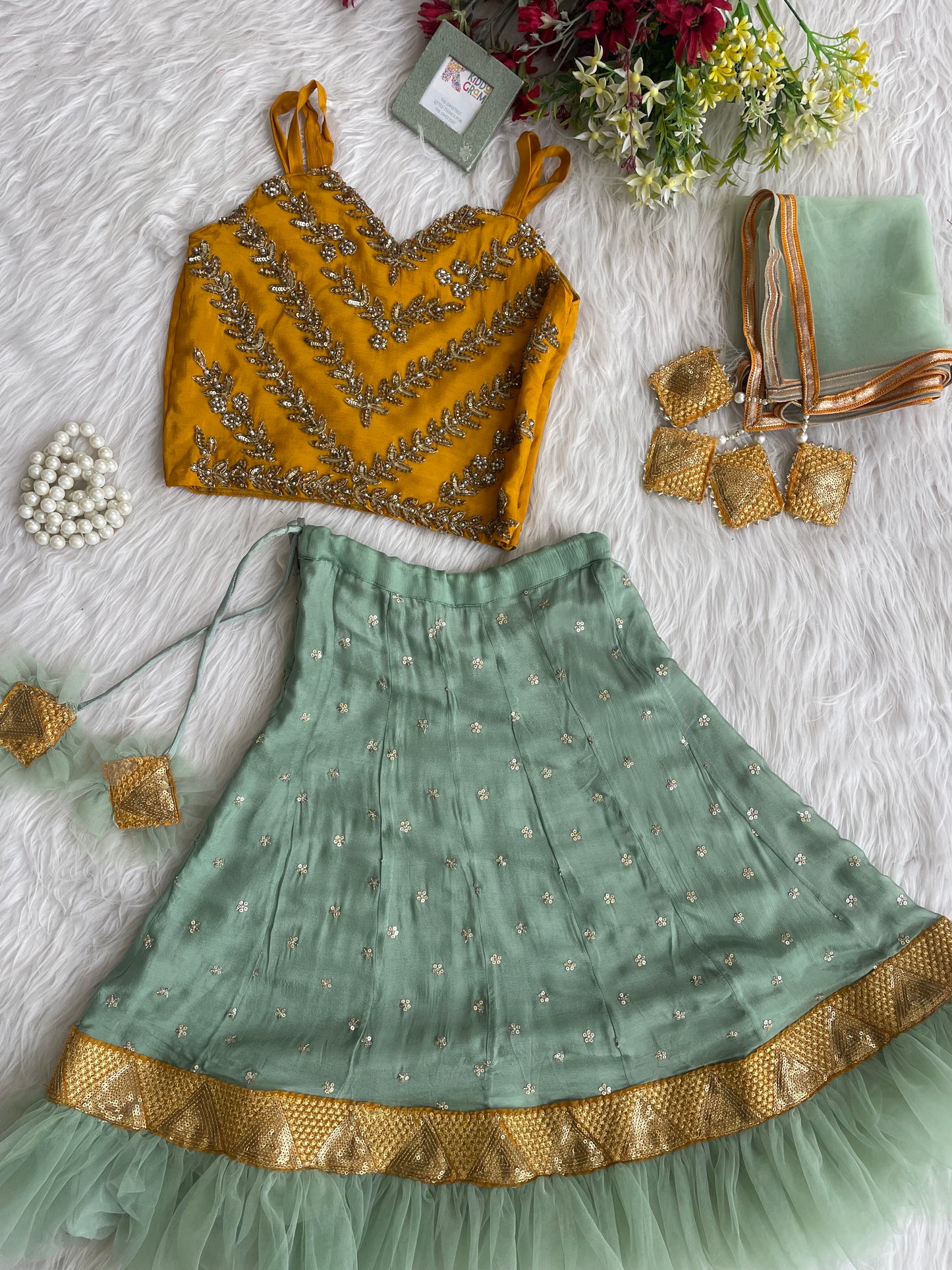 Emerald Elegance Lehnga