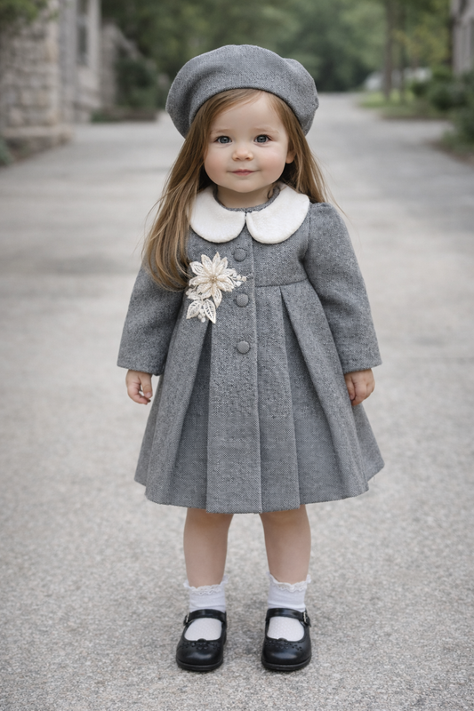 Silver grey coat NAS564