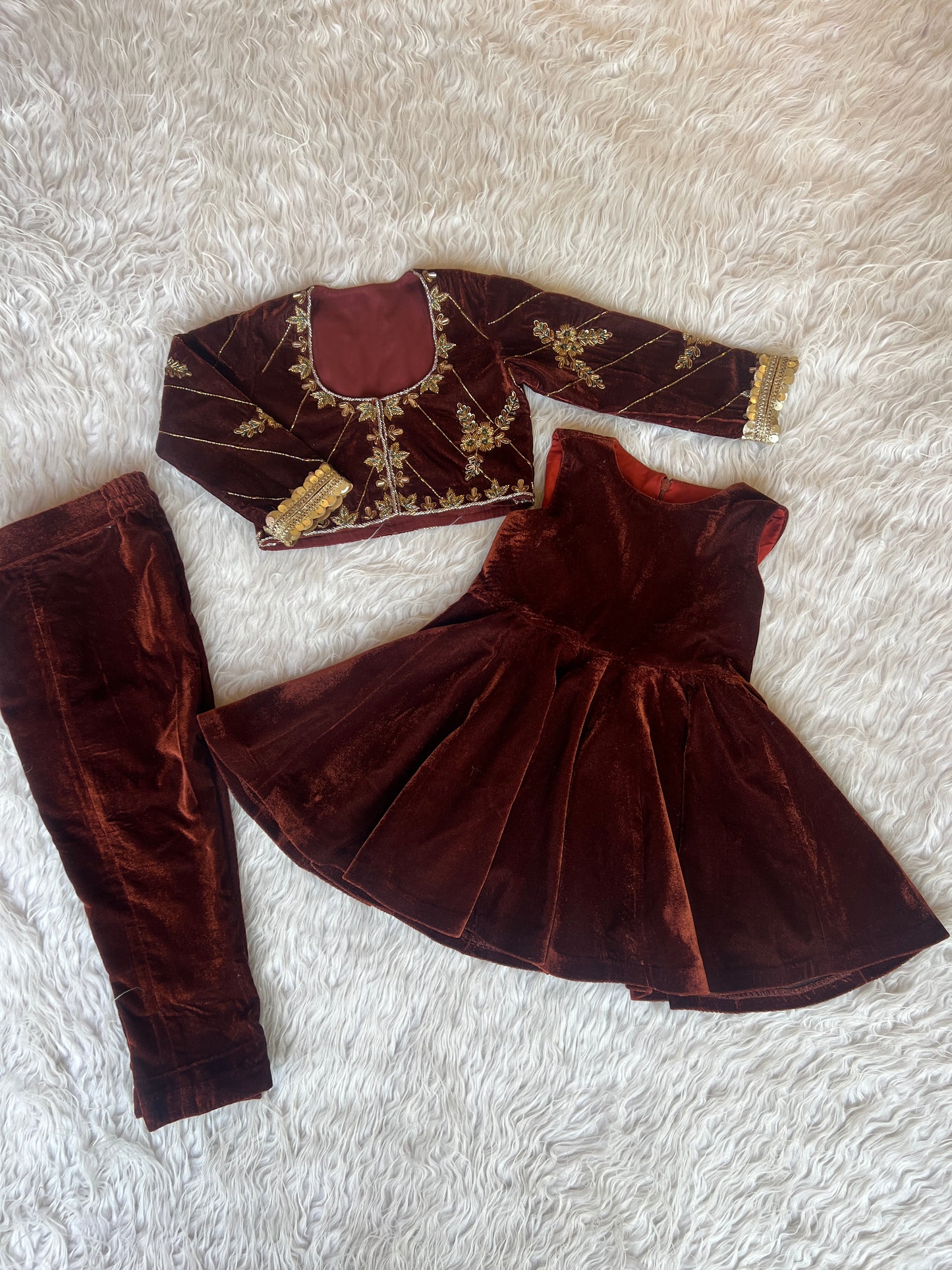 Embellished Royal Velvet Suit NAS1320