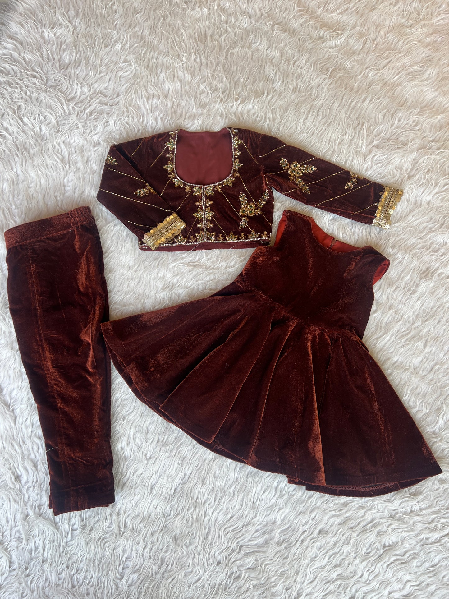Embellished Royal Velvet Suit NAS1320