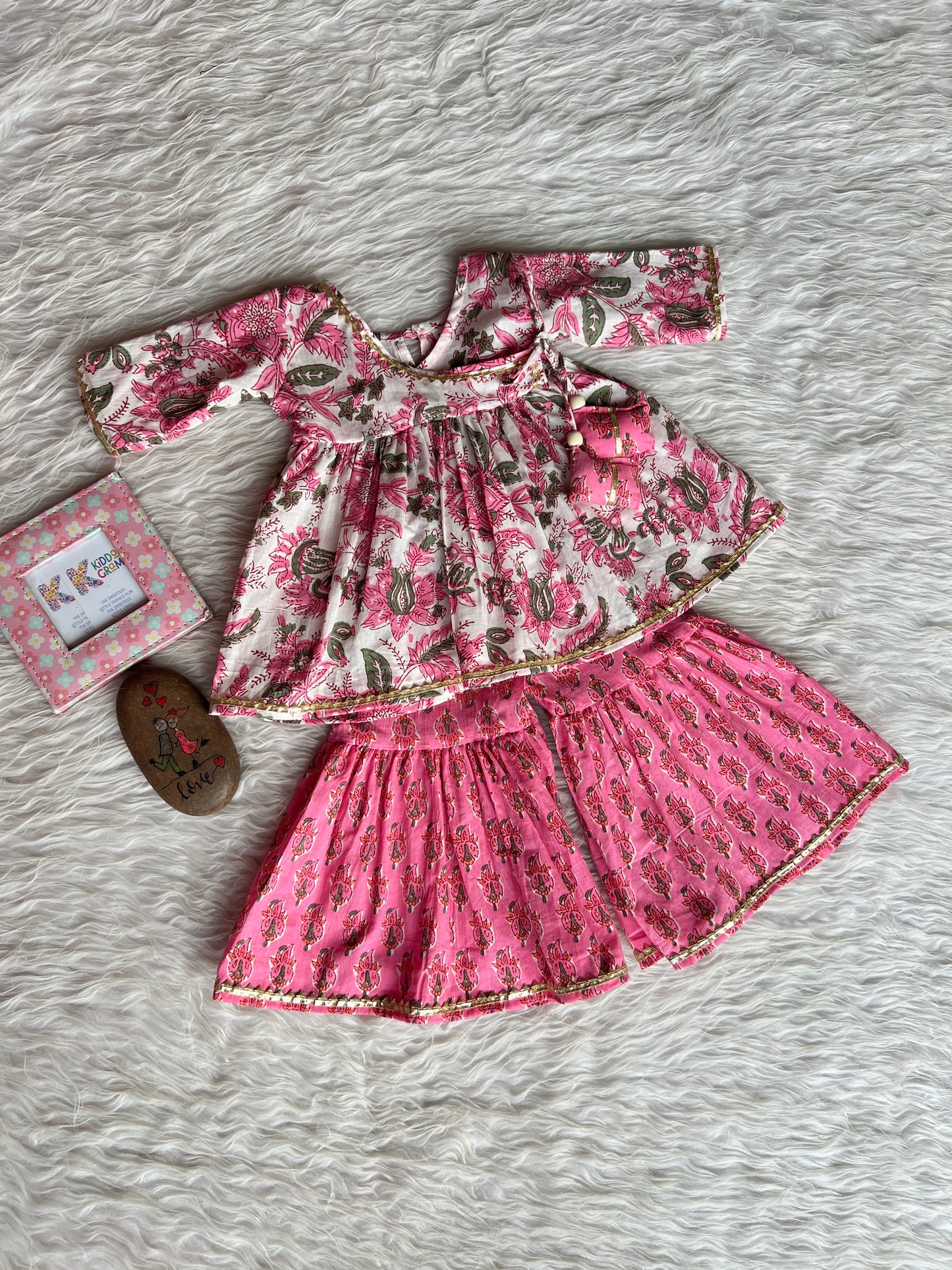 Pink Phoolwari Set NAS1452
