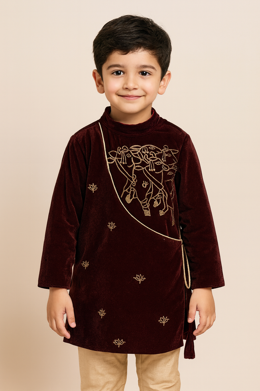 Velvet Krishna Couture Kurta NAS996