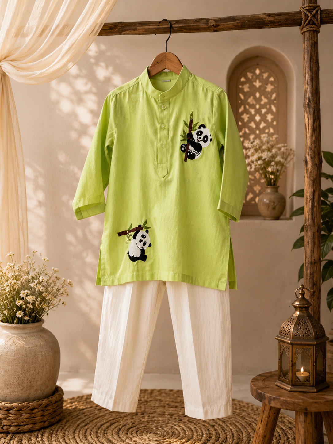 Panda Paradise kurta Set 🐼
