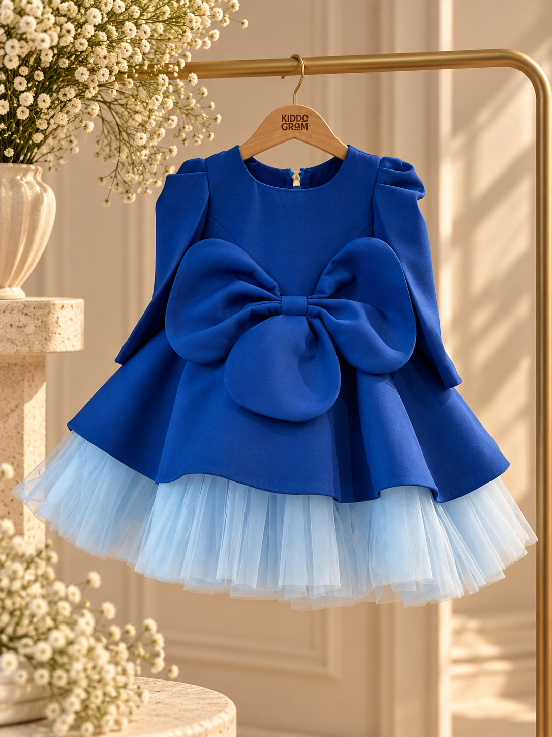 The Royal blue dress