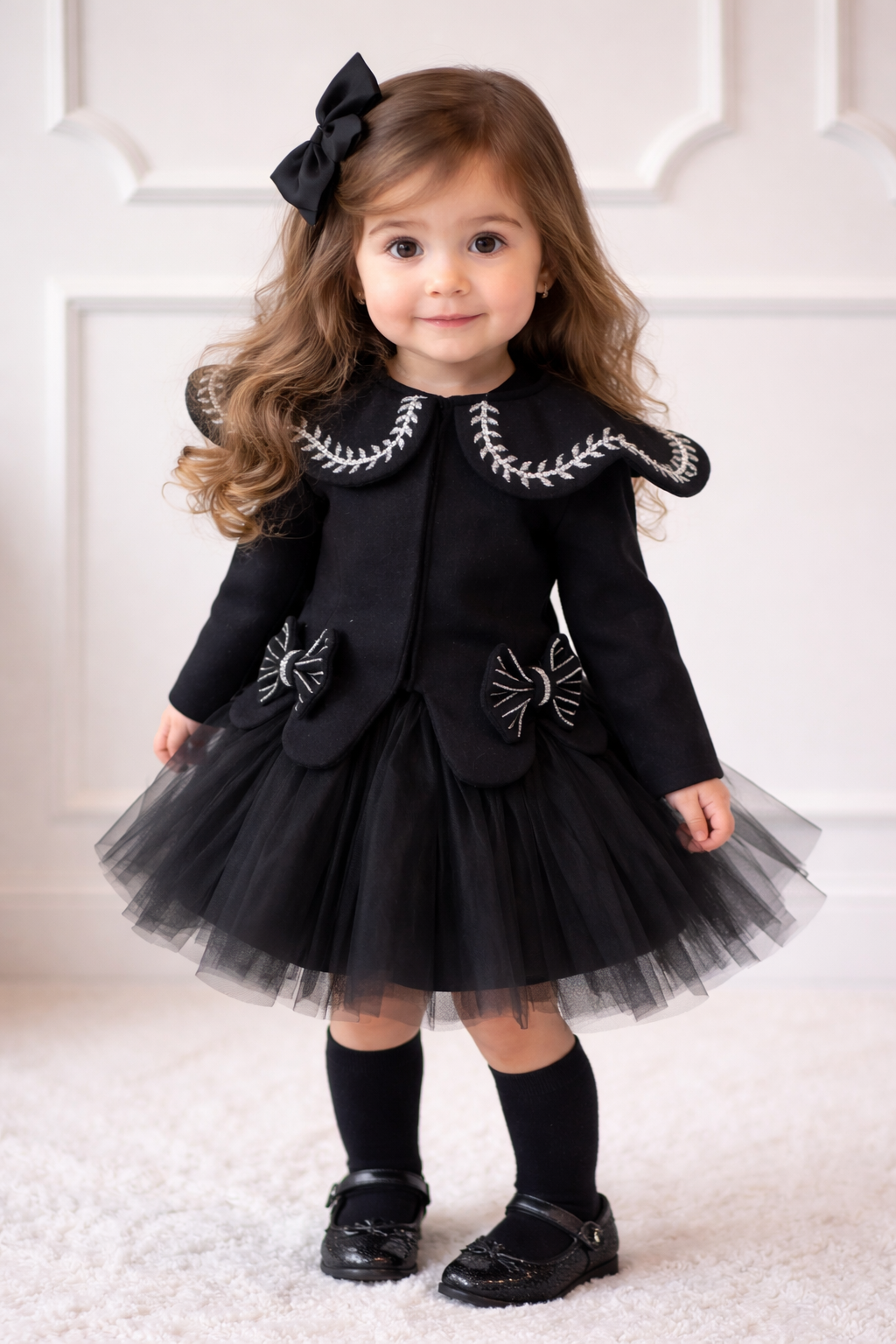 Classic Black Charm Dress🖤 NAS1373