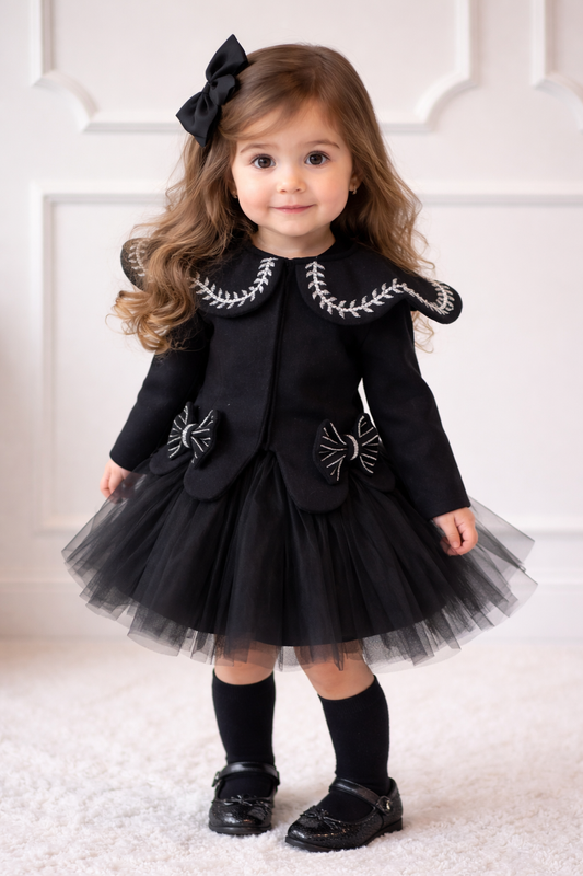 Classic Black Charm Dress🖤 NAS1373