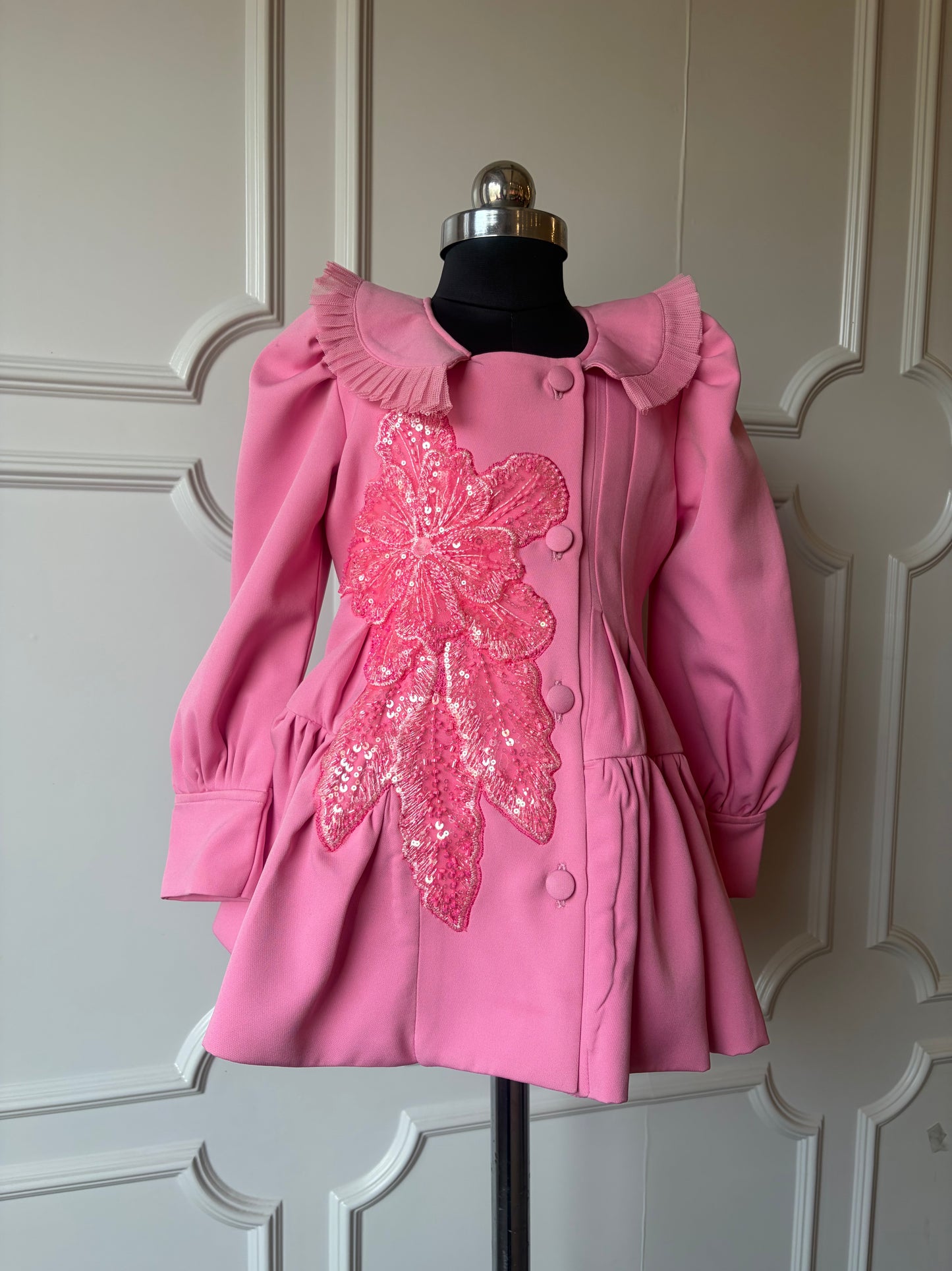 Fuchsia Flora Couture Coat NAS1066