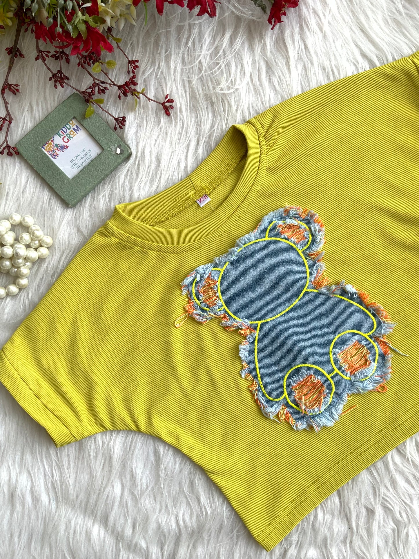 Mustard Crop top