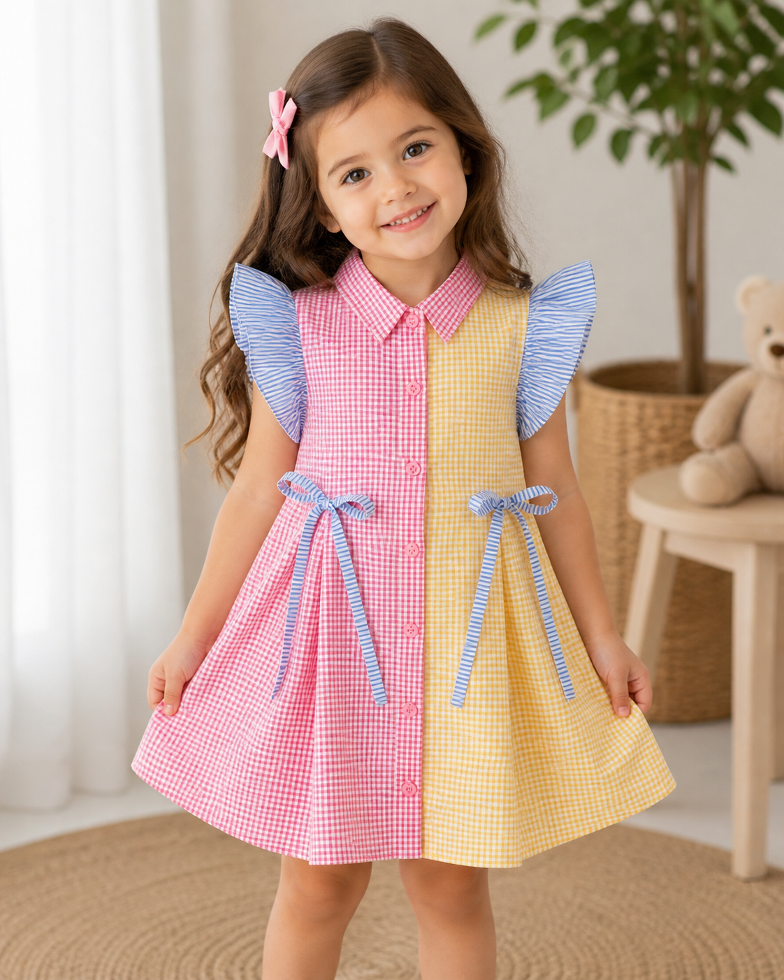 Rainbow Picnic Dress