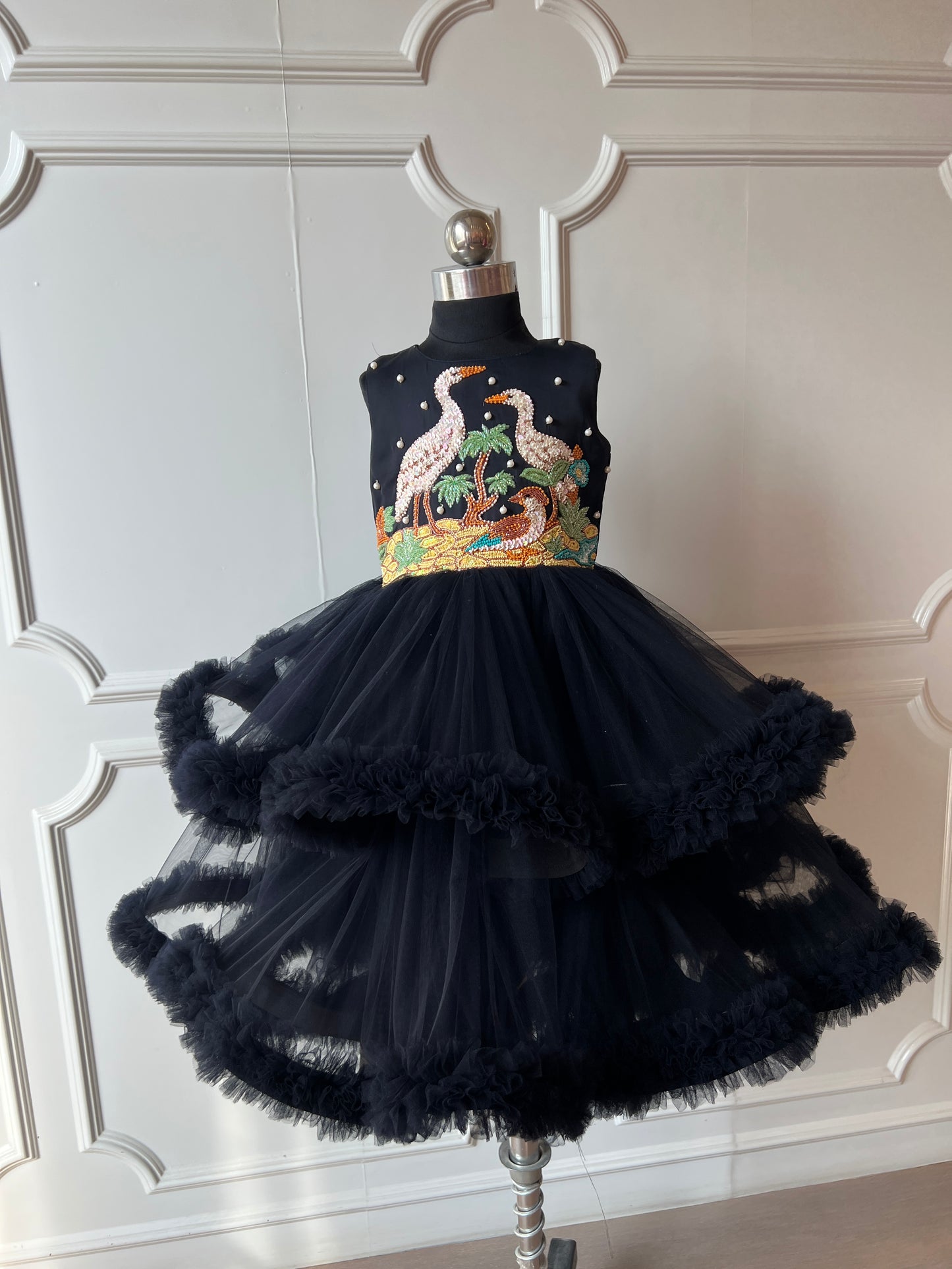 Midnight Flamingo dress NAS1532