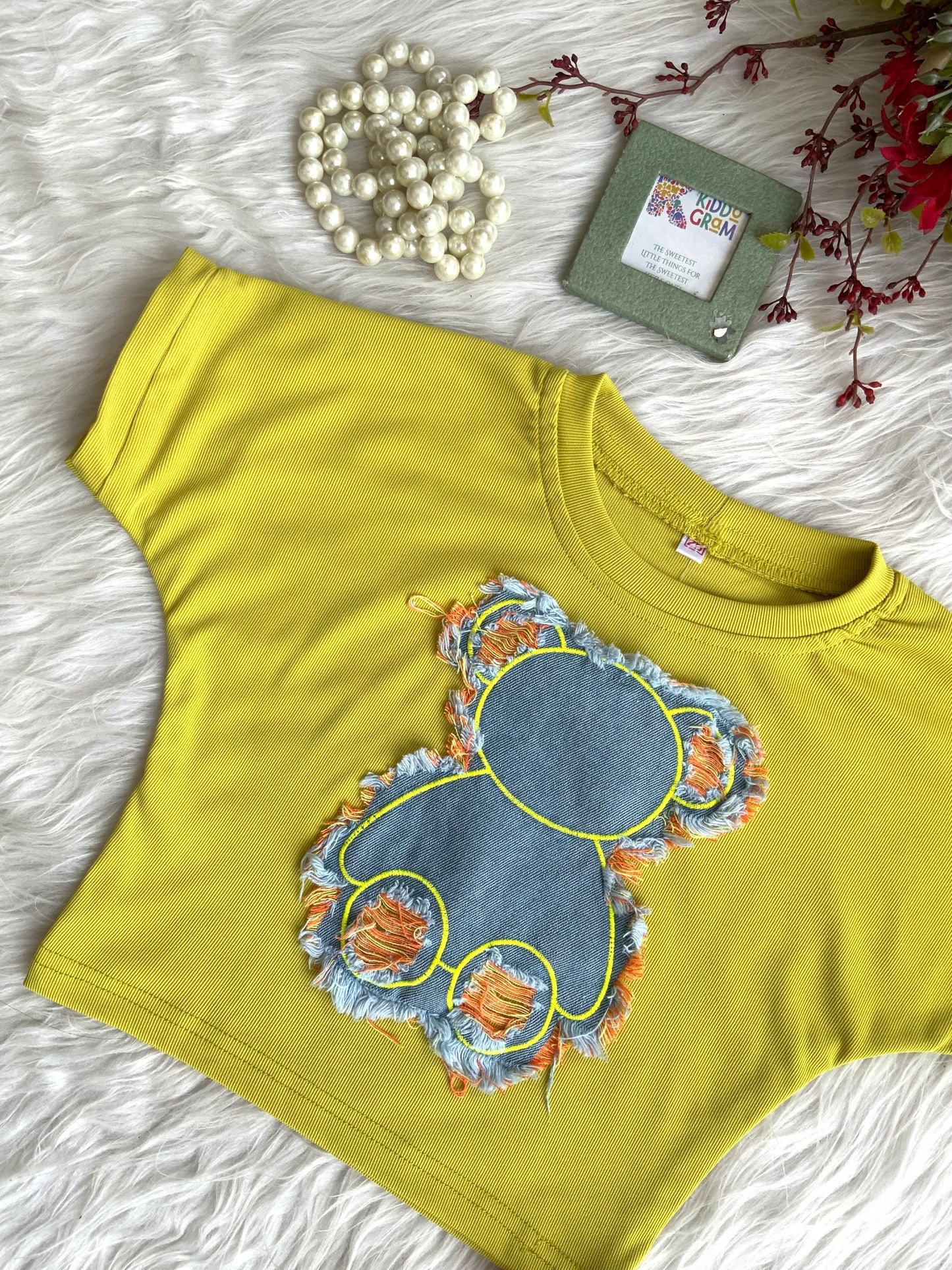 Mustard Crop top