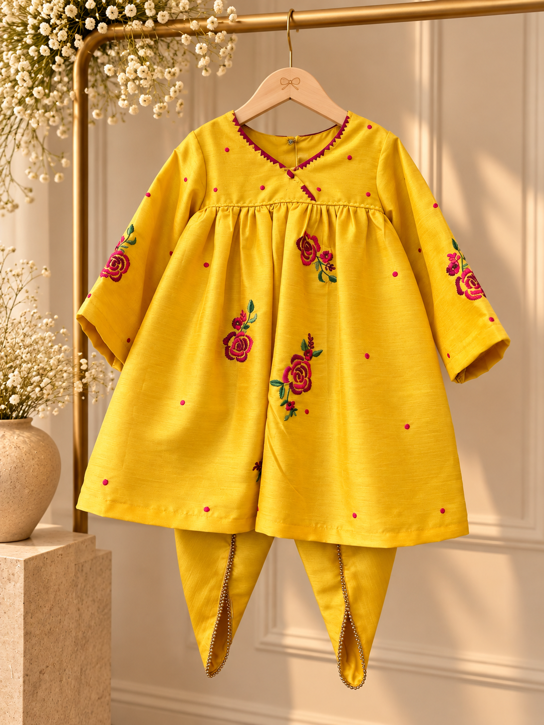 The Yellow Bloom chogga set