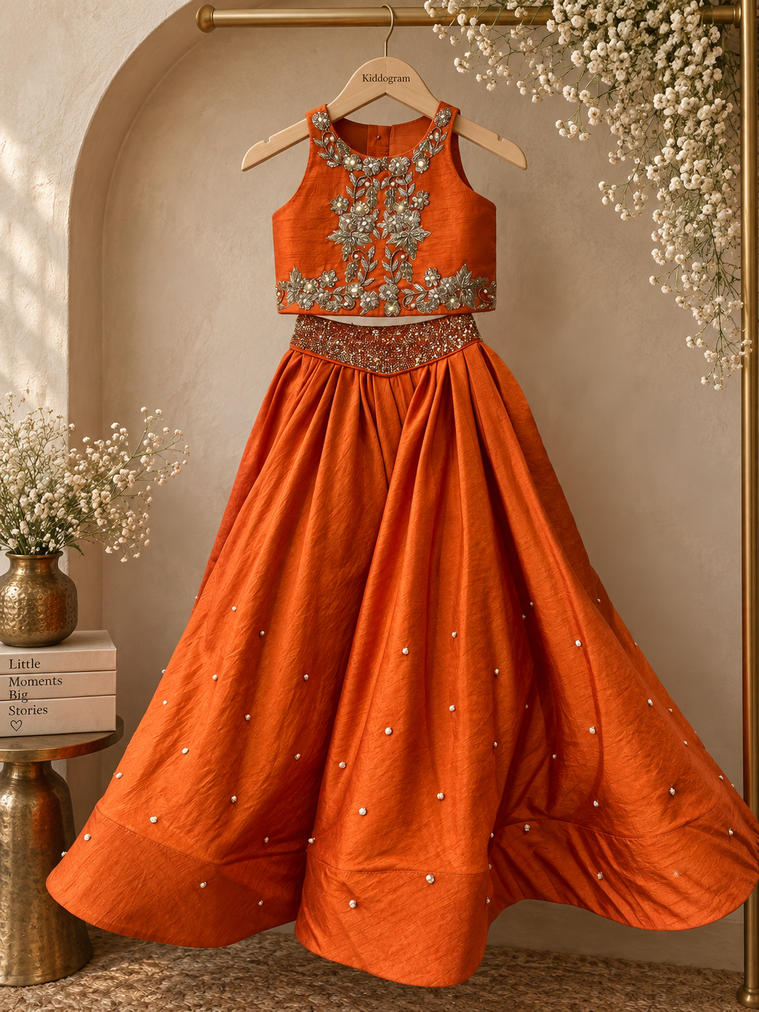 The Rust Heirloom lehenga